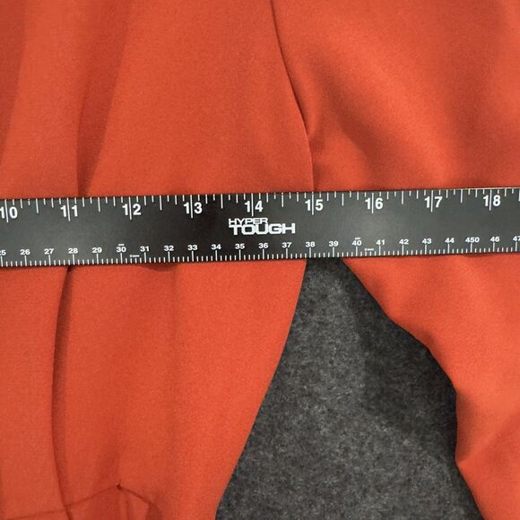 A.L.C. Kieran Jumpsuit Women's 4 Terracotta Orange Pleated Belted Tailored Pleat - Picture 5 of 13